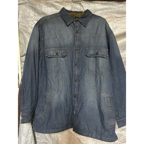 Northwest Territory Other - NWT Vintage Northwest Territory Denim Jacket Sherpa Lined Shacket Men's XL